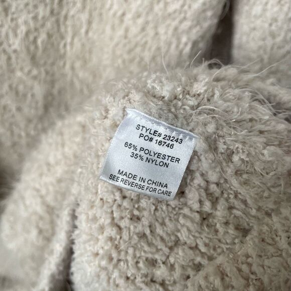 Stitch Fix Skies Are Blue Soft Shaggy Chunky Cardigan Ivory L - Picture 6 of 8